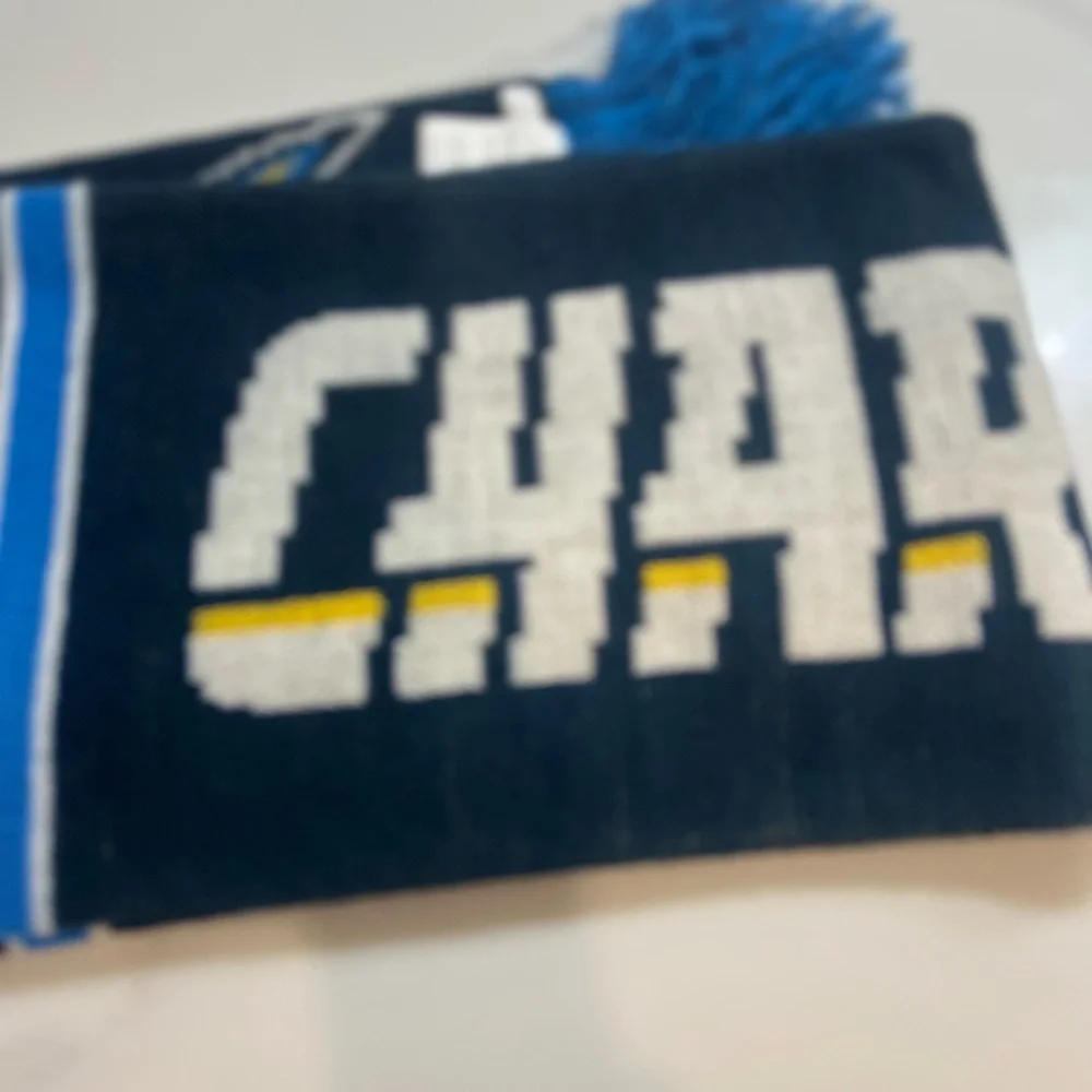 NEW Chargers scarf with fringes. Soft and perfect to show team support. One size